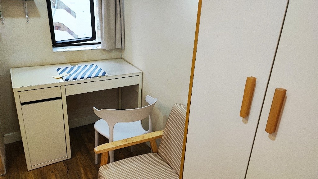 No agent fee. Brand new refurb shared apartment in Tsim Sha Tsui  60fts room size. Female tenant  - Jordan/Tsim Sha Tsui - Bedroom - Homates Hong Kong