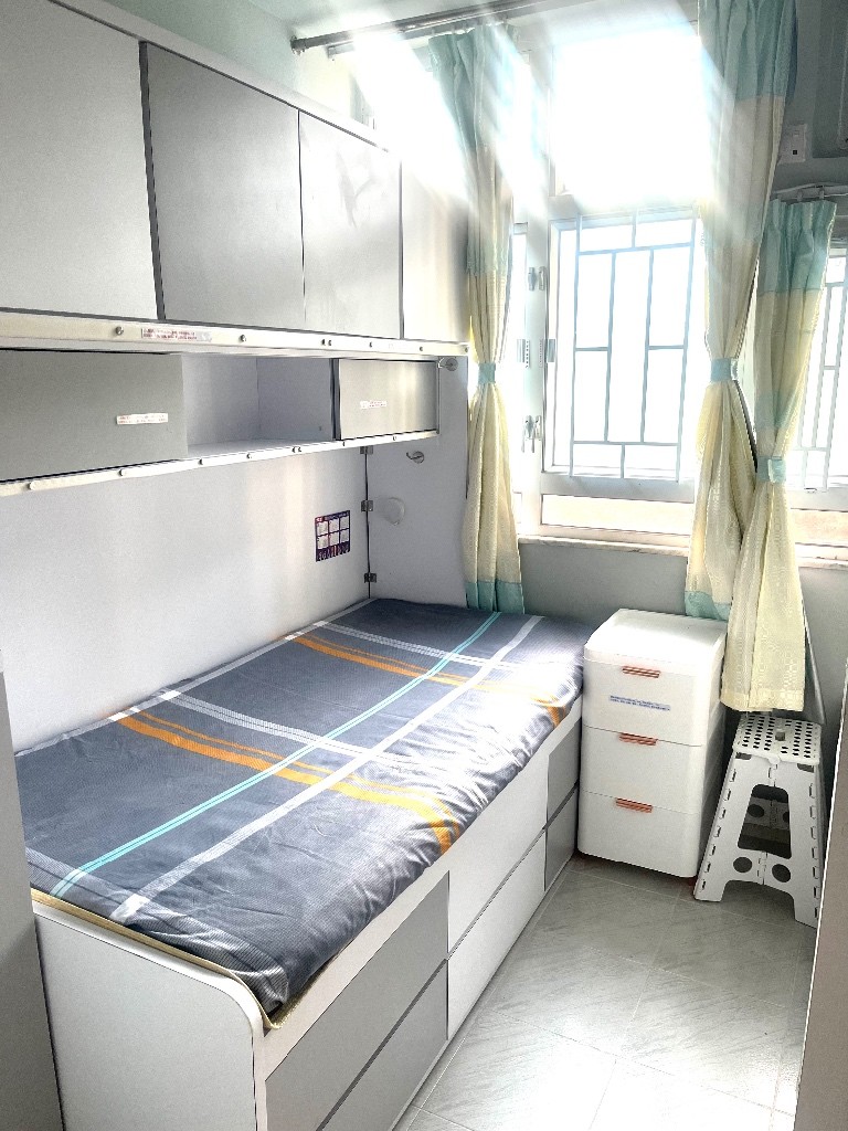 免佣金即入住傢俬設施齊整潔向南全山景四窗單人房 - Sha Tin/Fo Tan - Bedroom - Homates Hong Kong