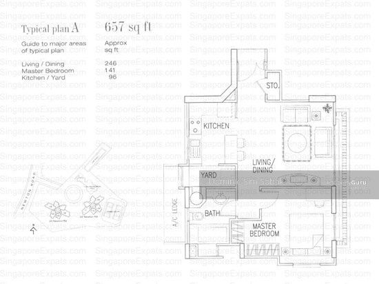Amaryllis Ville超大657尺公寓出租！离Newton/Novena地铁站都步行8-10分钟可至，欢迎闻讯！ - Newton - Flat - Homates Singapore