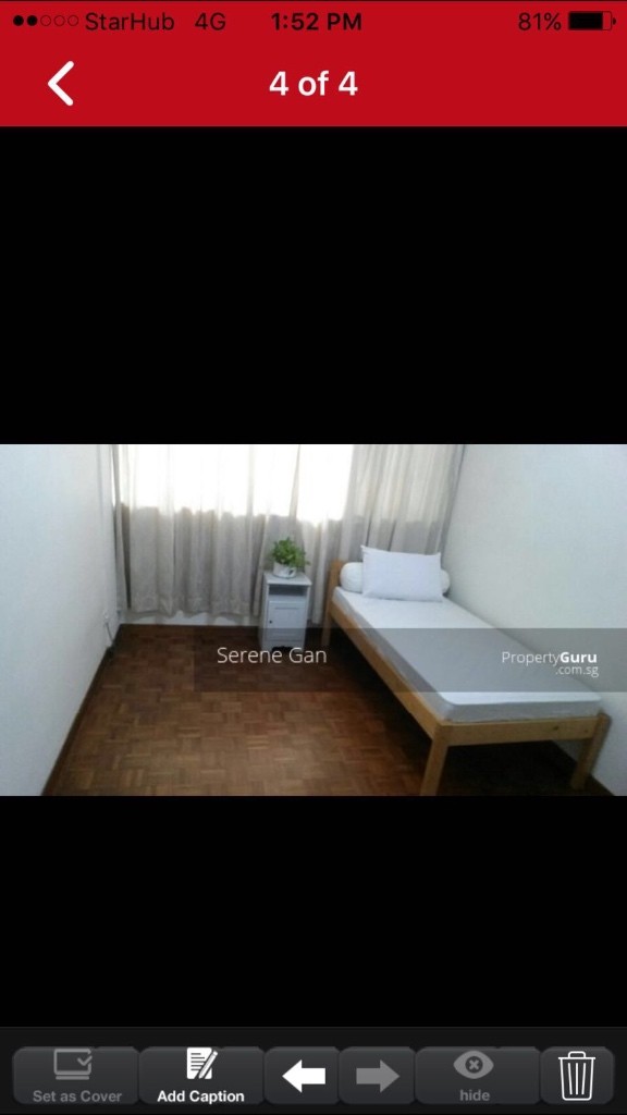 阿尔柏王园排屋普通房短租 short term rental of common room(terrace) near King Albert Park. - King Albert Park - Bedroom - Homates Singapore