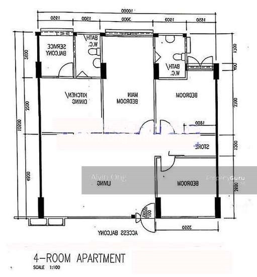 兀兰整间四房式组屋（三睡房）出租，致电81802093 - Woodlands - Flat - Homates Singapore