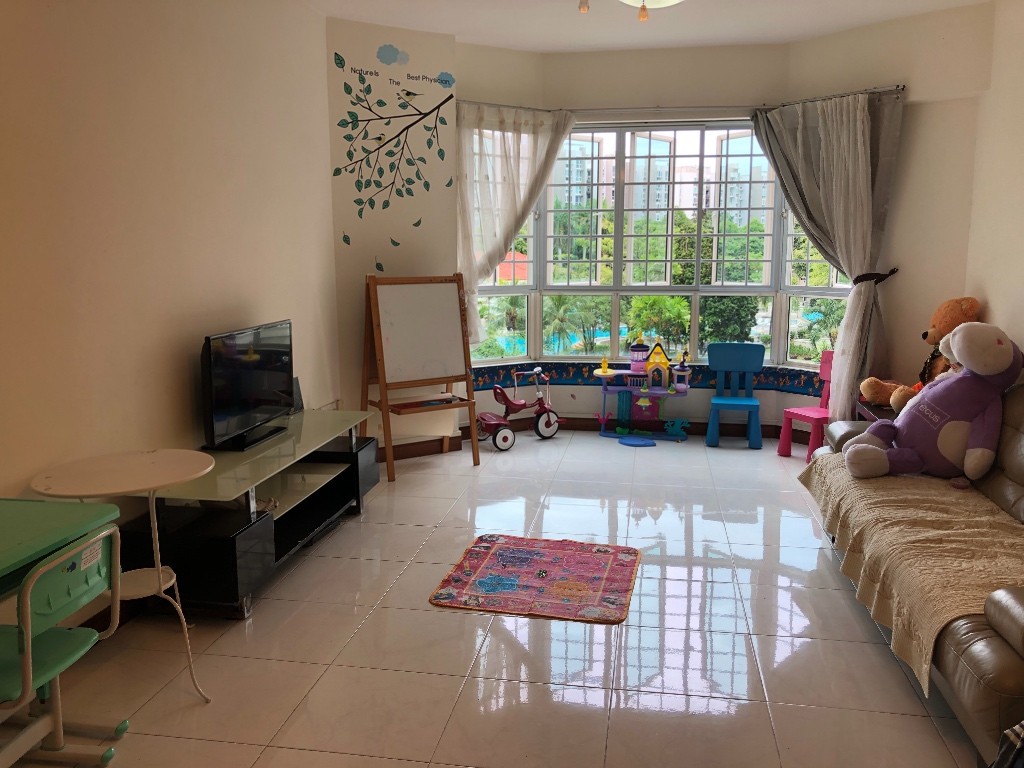 四美公寓（学区房），交通便利，地铁绿线和蓝线可达，门口有巴士站 - Simei 四美 - 整个住家 - Homates 新加坡