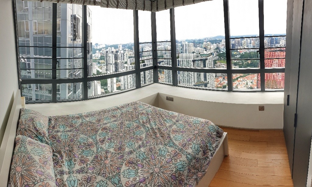 Bedroom in the sky available at Skysuites @ Anson for rent - Tanjong Pagar - Flat - Homates Singapore