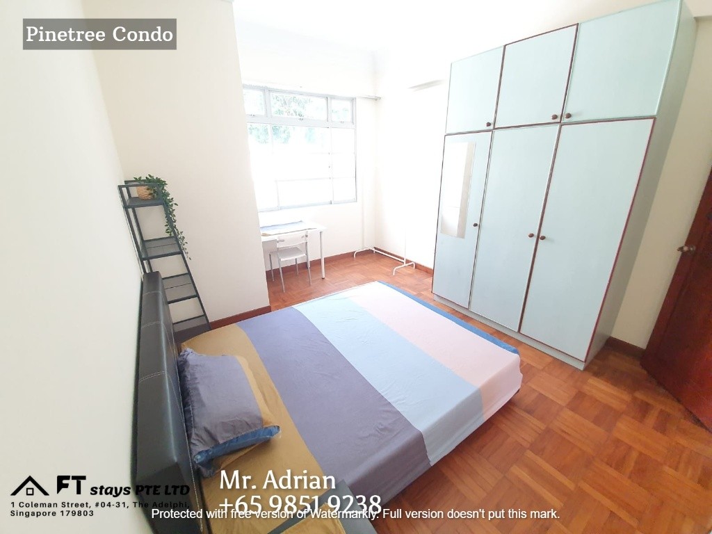 Deluxe Queen Room- Stevens MRT- Pinetree Condo - Stevens - Bedroom - Homates Singapore