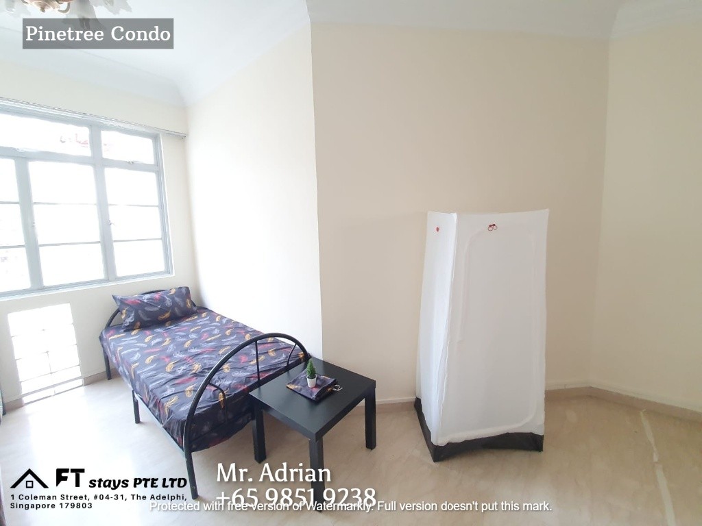 Superior Single Room - Stevens MRT - Pinetree Condo - Stevens - Bedroom - Homates Singapore