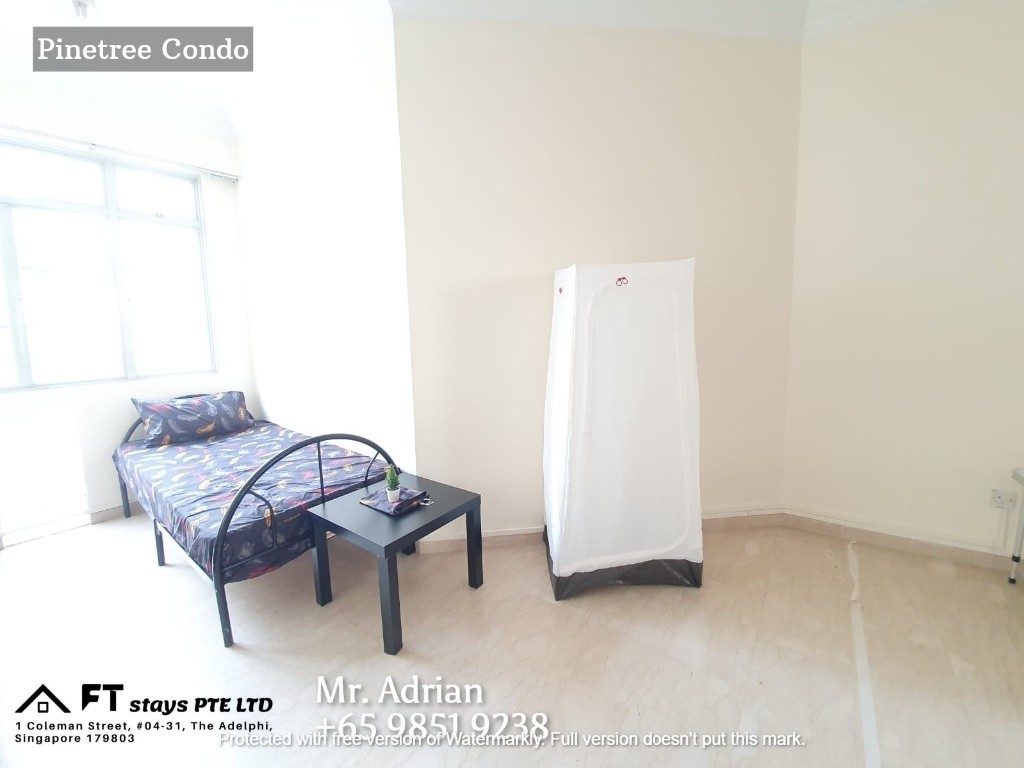 Superior Single Room - Stevens MRT - Pinetree Condo - Stevens - Bedroom - Homates Singapore