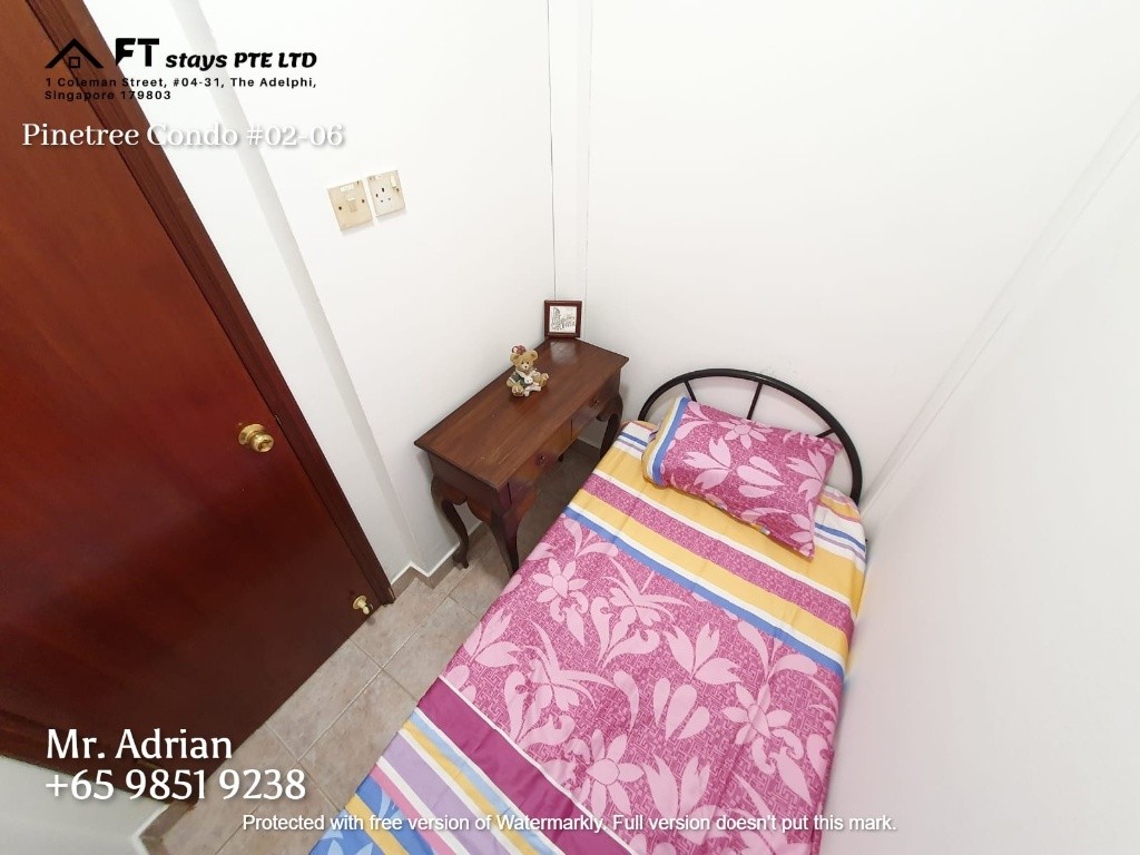Orchard Pool Condo (Near)- Pinetree Condo - Bukit Timah - Bedroom - Homates Singapore