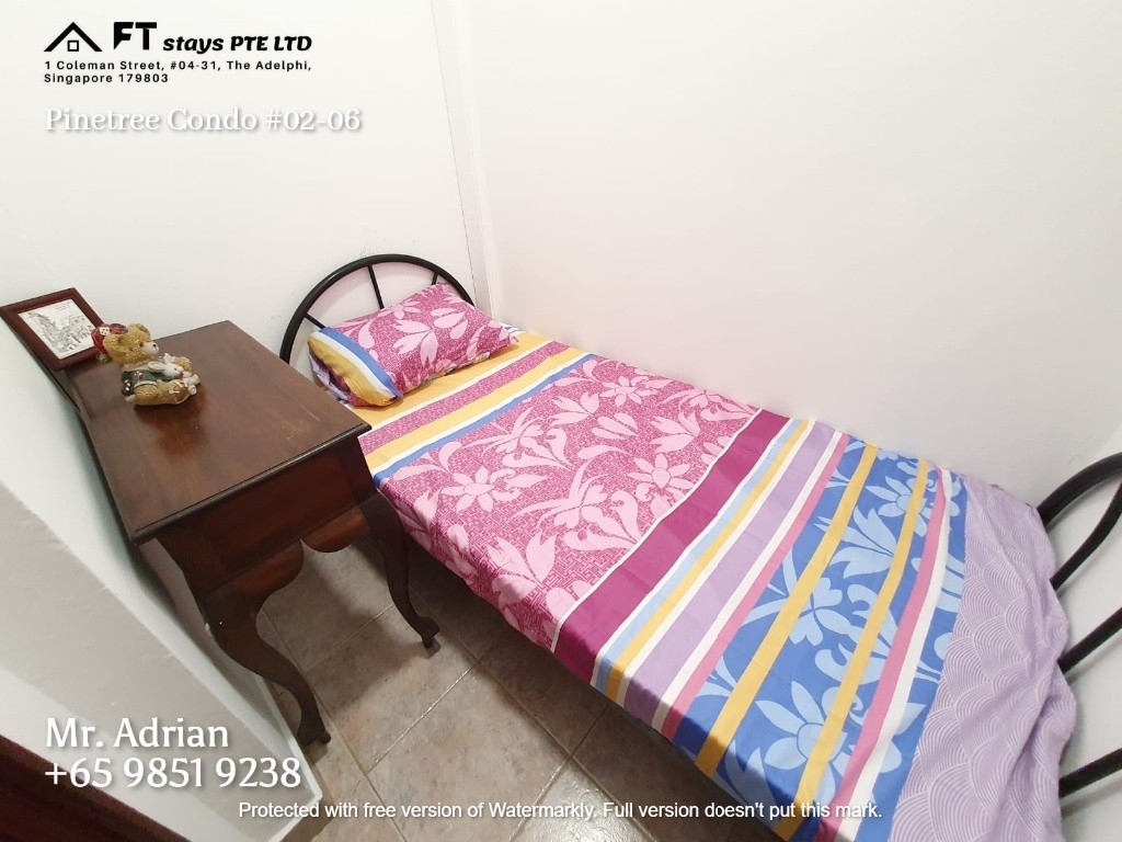 Orchard Pool Condo (Near)- Pinetree Condo - Bukit Timah - Bedroom - Homates Singapore