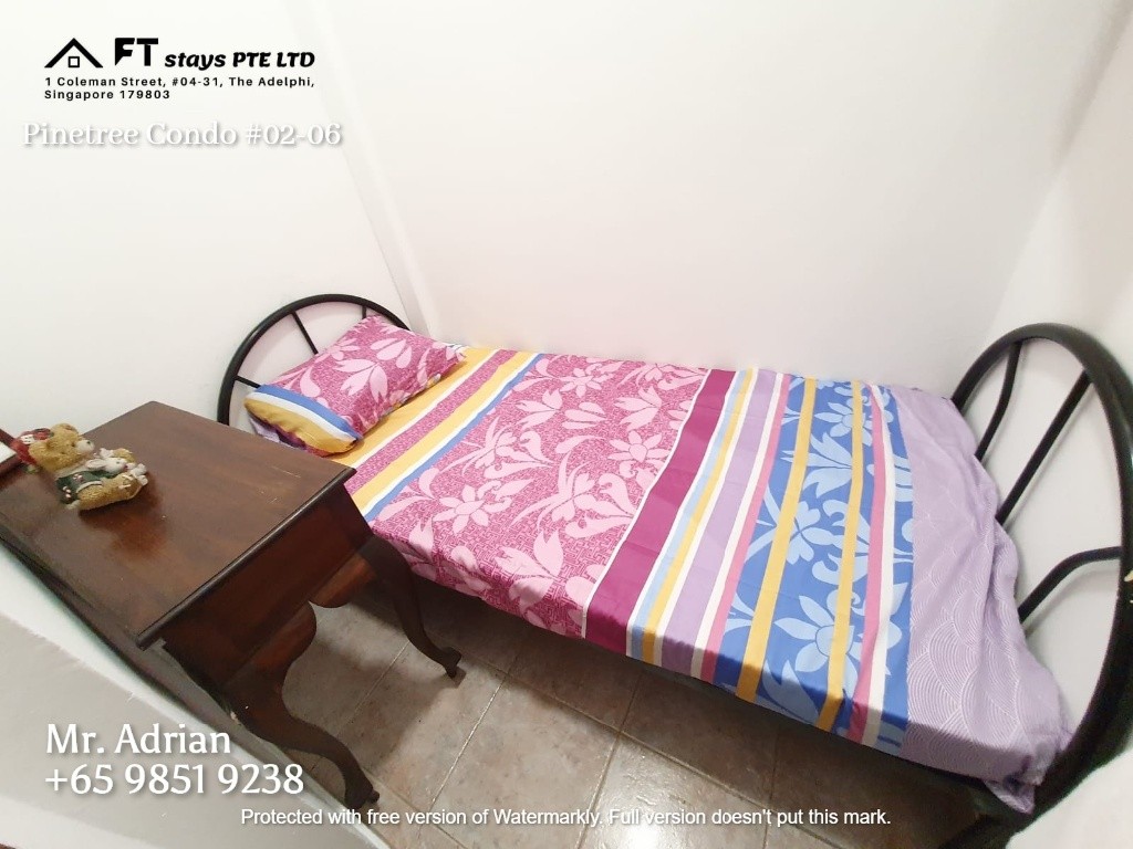 Orchard Pool Condo (Near)- Pinetree Condo - Bukit Timah - Bedroom - Homates Singapore
