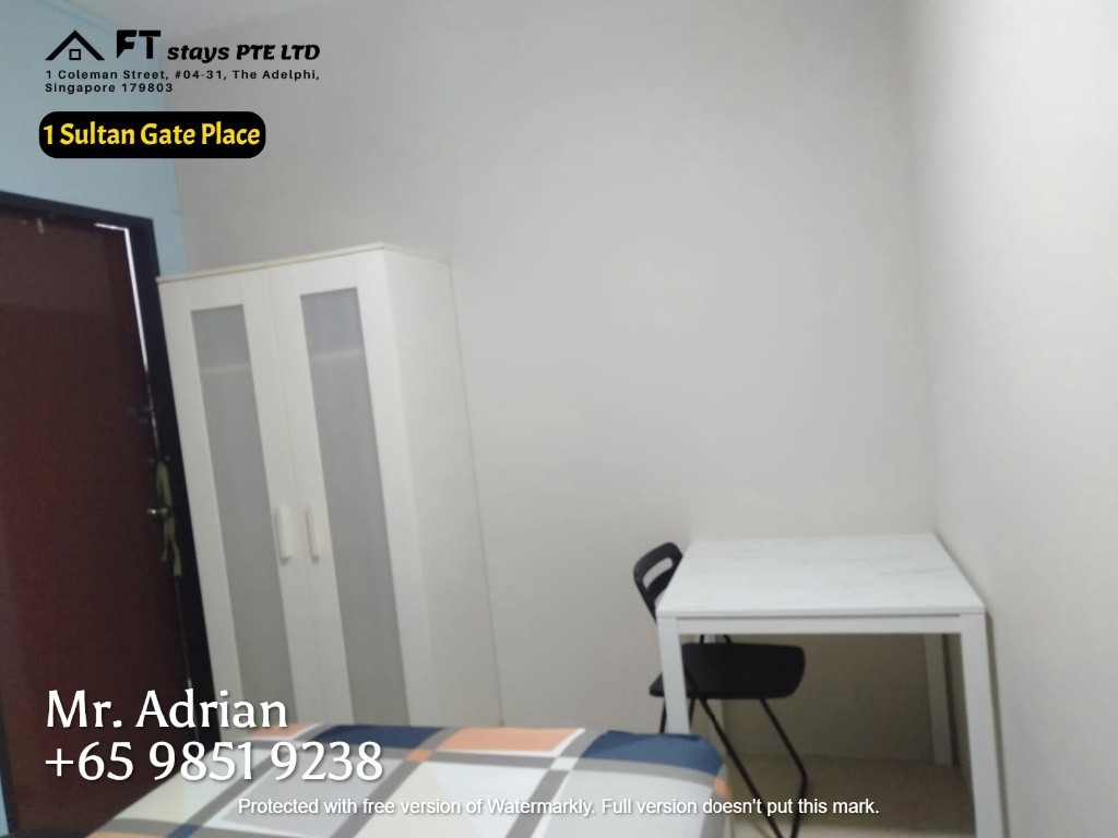 Bugis MRT Condo - Sultan Gate Place - Bugis - Bedroom - Homates Singapore