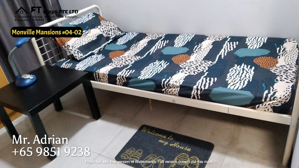 Novena MRT / Monville Mansions - Novena - Bedroom - Homates Singapore