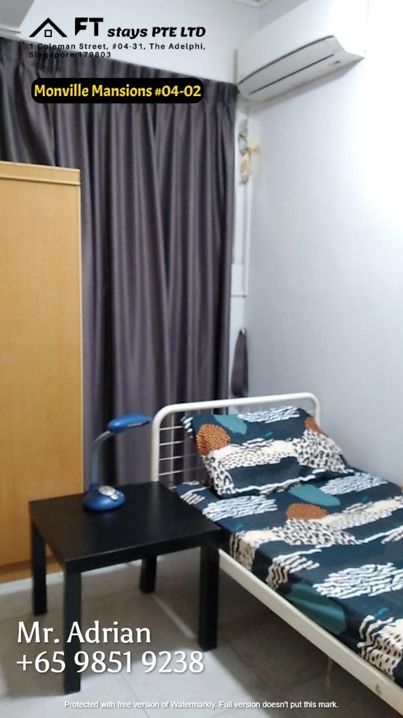 Novena MRT / Monville Mansions - Novena - Bedroom - Homates Singapore