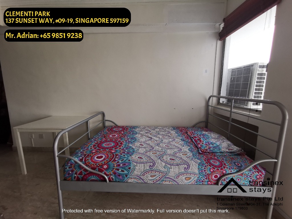 CLEMENTI PARK/Gym/Pool/Condo/Clementi MRT - Clementi 金文泰 - 分租房间 - Homates 新加坡