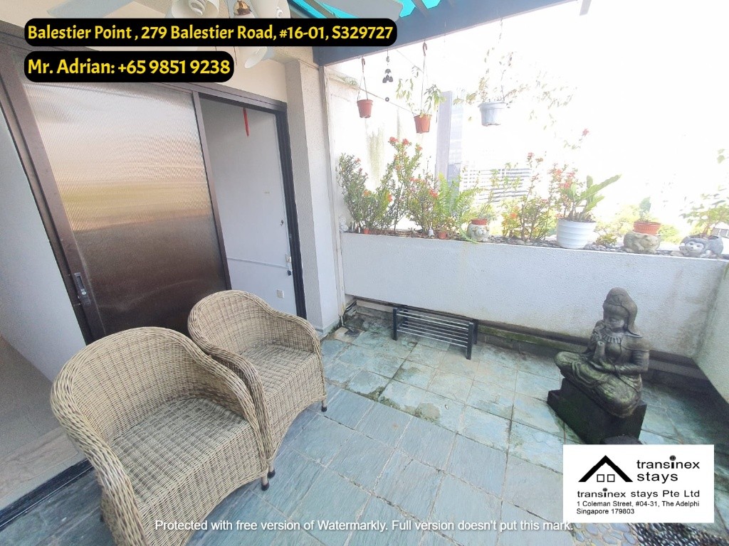 Balestier Road -Balcony Superior Single Room- Balestier Point - Novena - Bedroom - Homates Singapore
