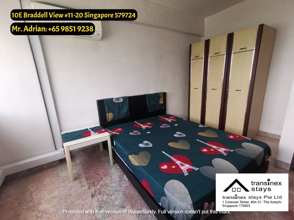 Braddell MRT - Pool/ Tennis/ Gym Condo -10E Braddell View - Braddell - Bedroom - Homates Singapore