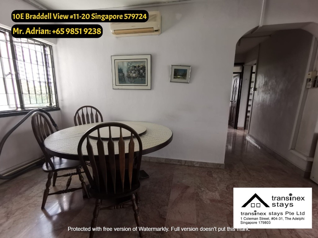 Braddell MRT - Pool/ Tennis/ Gym Condo -10E Braddell View - Braddell - Bedroom - Homates Singapore