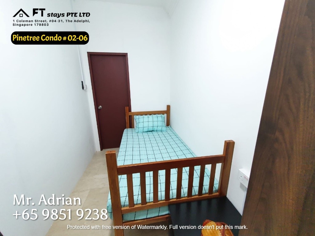 Bukit Timah /Pool Condo- Pinetree Condo - Bukit Timah - Bedroom - Homates Singapore