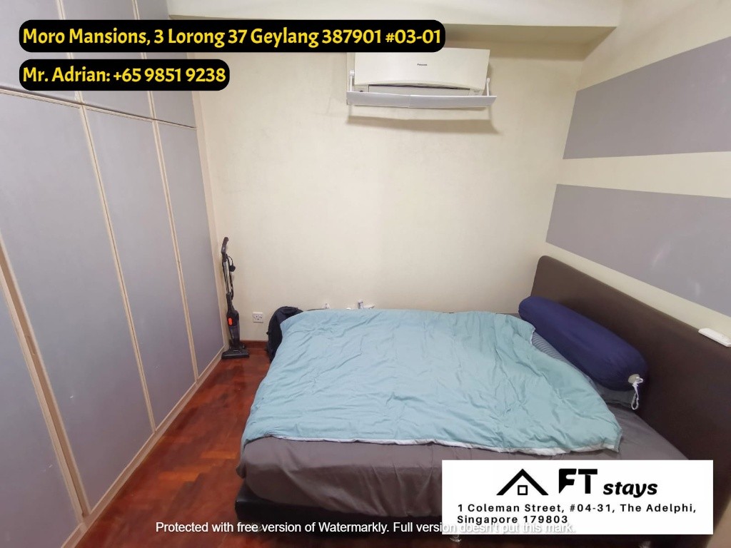 Aljunied MRT/Master Bedroom/Moro Mansions - Aljunied 阿裕尼 - 分租房间 - Homates 新加坡