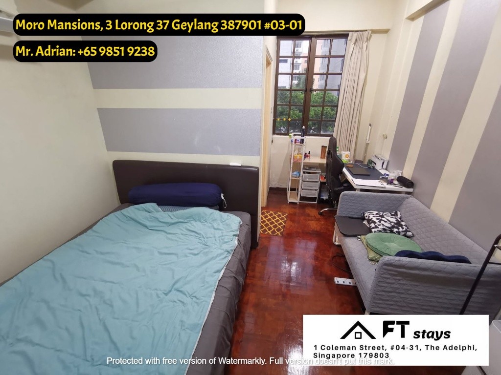 Aljunied MRT/Master Bedroom/Moro Mansions - Aljunied 阿裕尼 - 分租房间 - Homates 新加坡