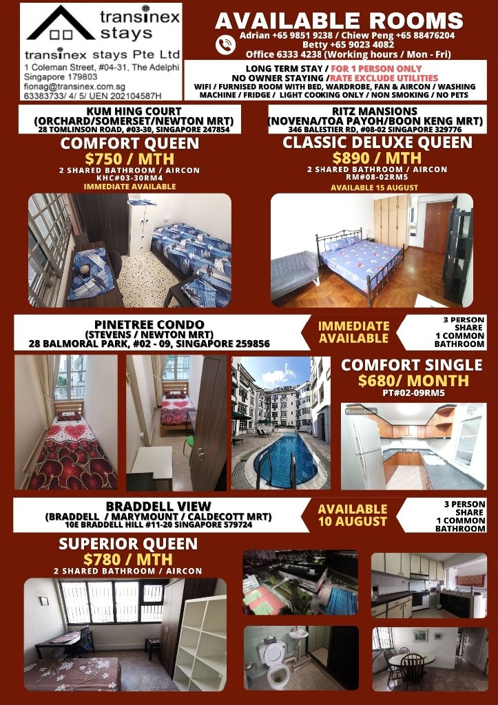 Holland Village - Kum Hing Court - Common Room - Holland Village - Bedroom - Homates Singapore