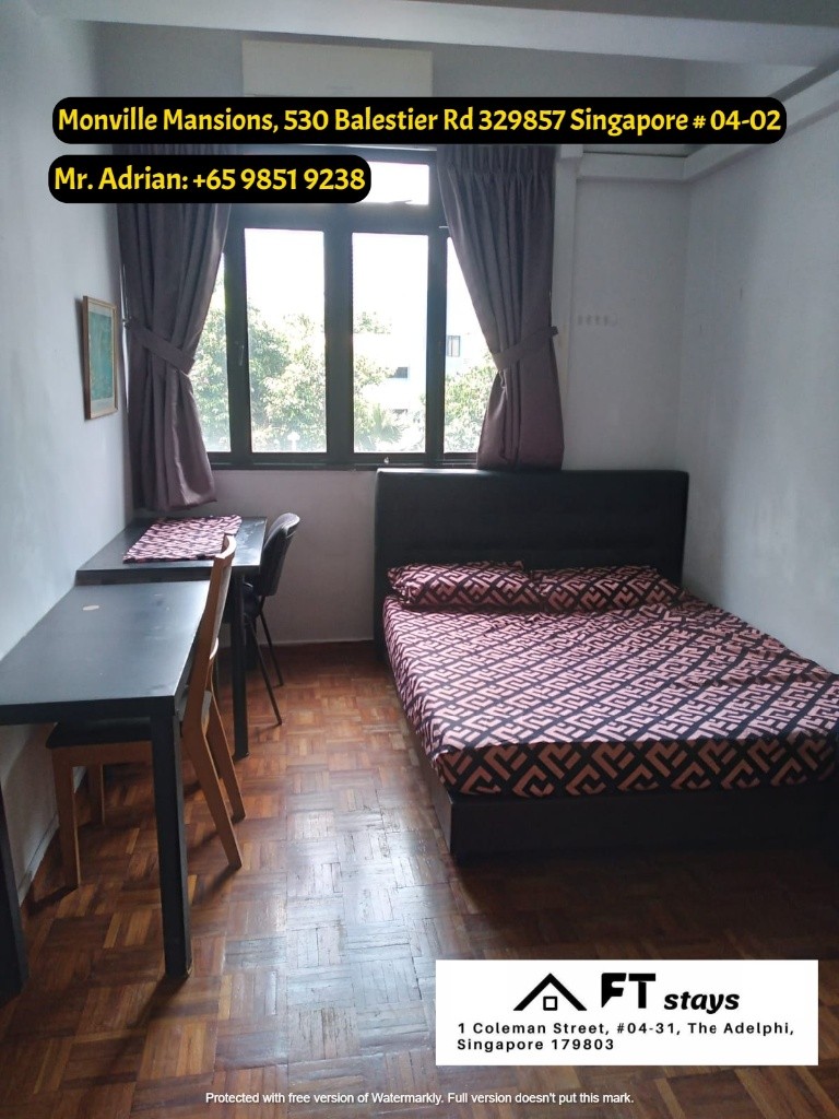Braddell MRT - Monville Mansions - Braddell - Bedroom - Homates Singapore