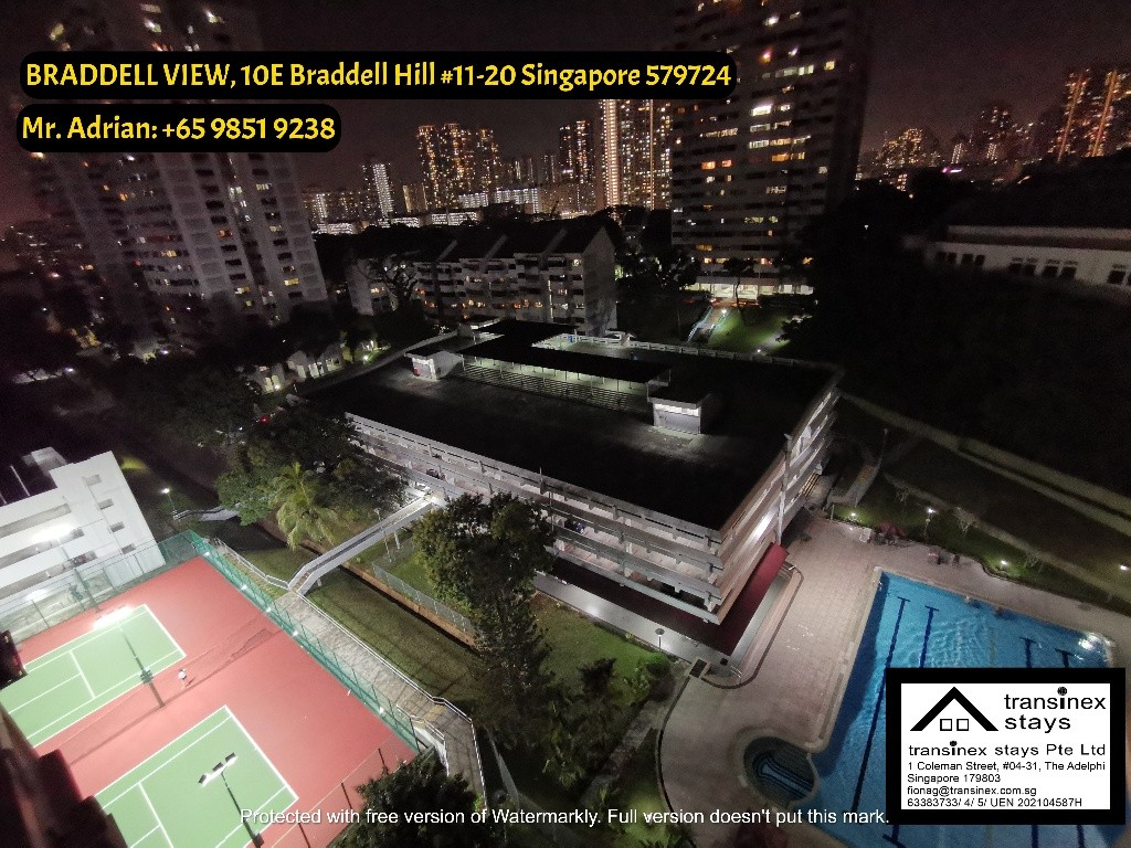 Braddell MRT - Pool/ Tennis/ Gym Condo -10E Braddell View - Braddell 布莱徳 - 分租房间 - Homates 新加坡