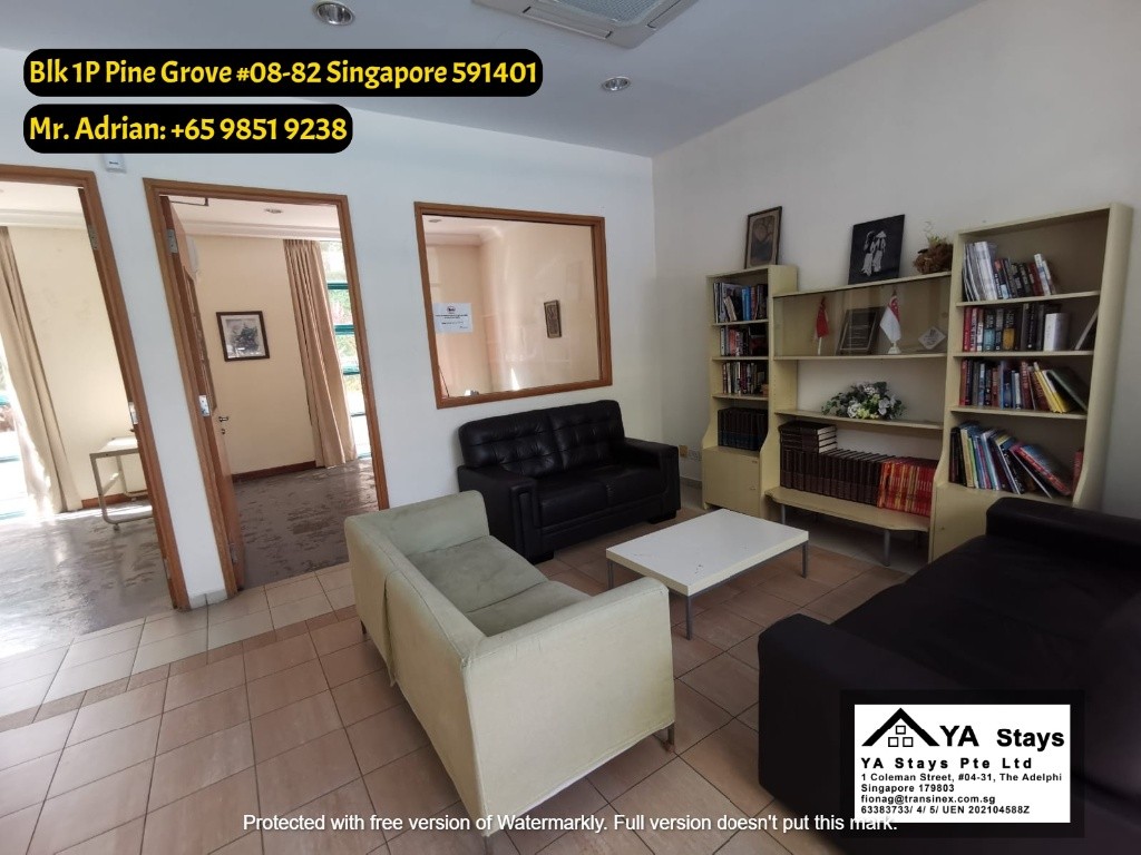 Bouna Vista MRT - Gym/Pool Condo - Pine Grove - Common Room - Buona Vista - Bedroom - Homates Singapore
