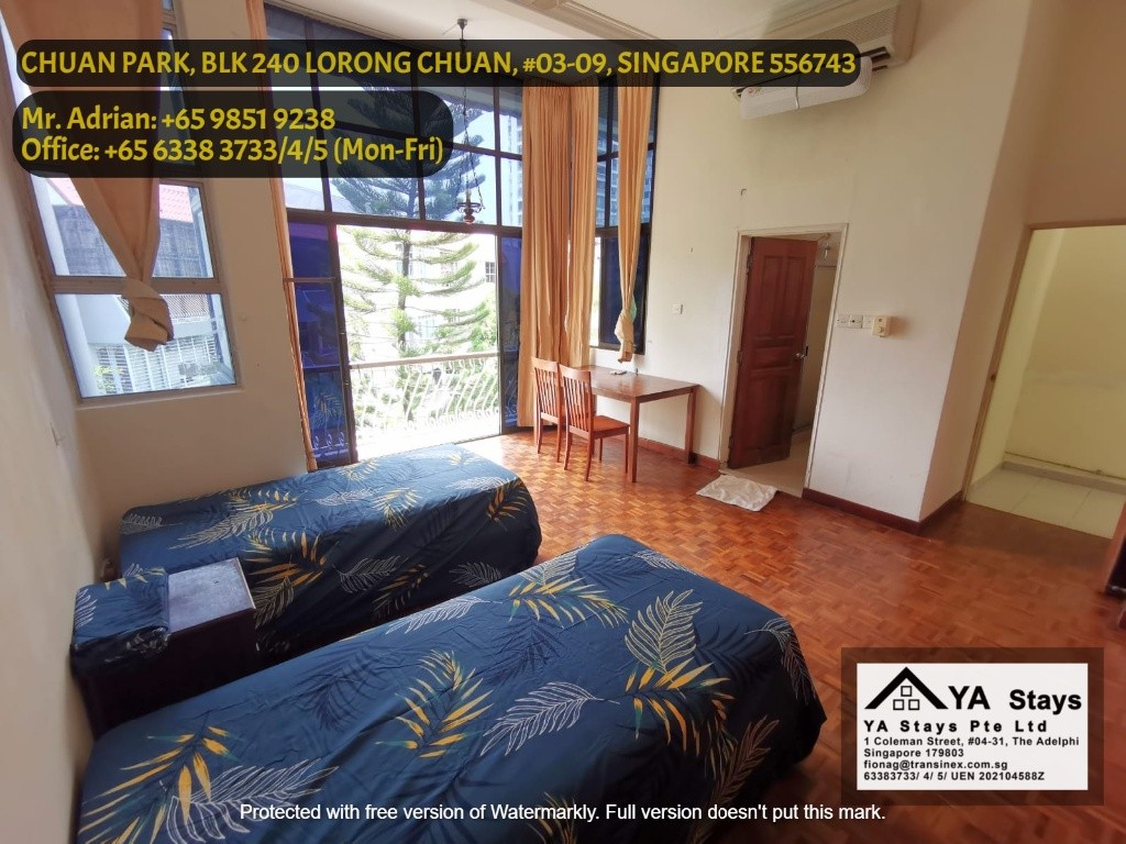 Lorong Chuan MRT - Full Facilities /Gym/Pool Condo - Chuan Park Condo - Lorong Chuan - Bedroom - Homates Singapore