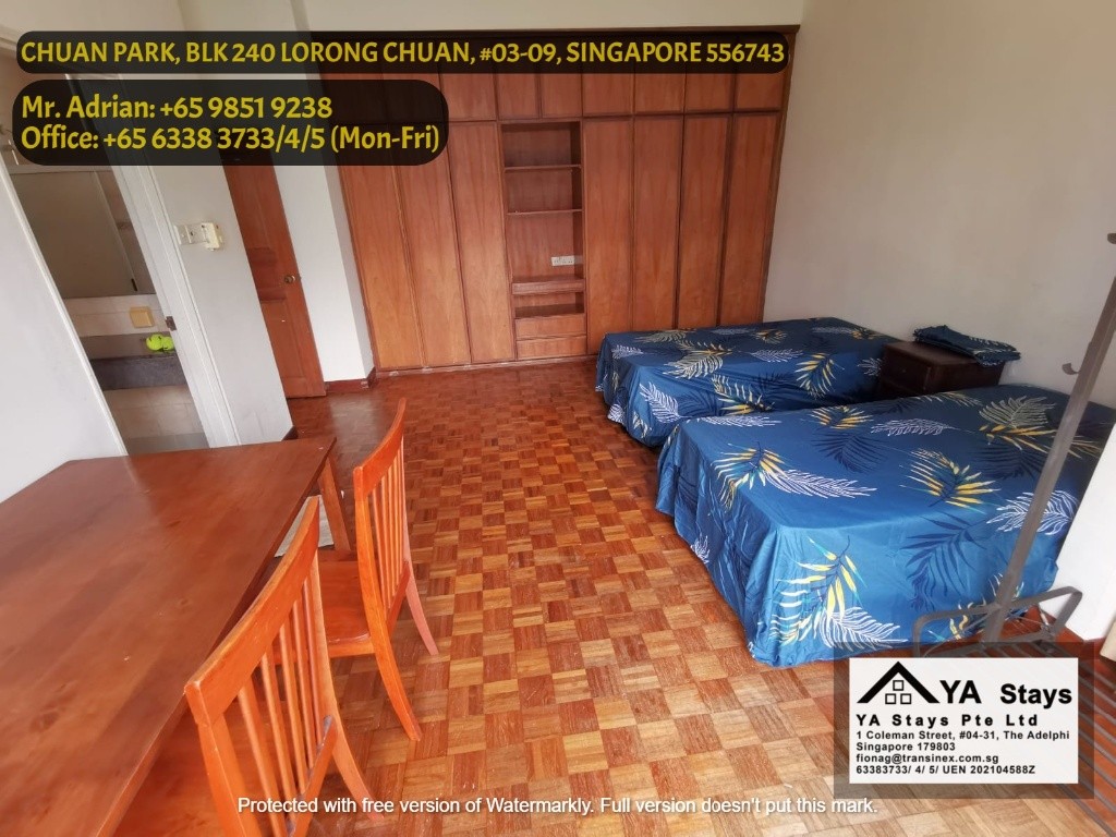 Lorong Chuan MRT - Full Facilities /Gym/Pool Condo - Chuan Park Condo - Lorong Chuan - Bedroom - Homates Singapore