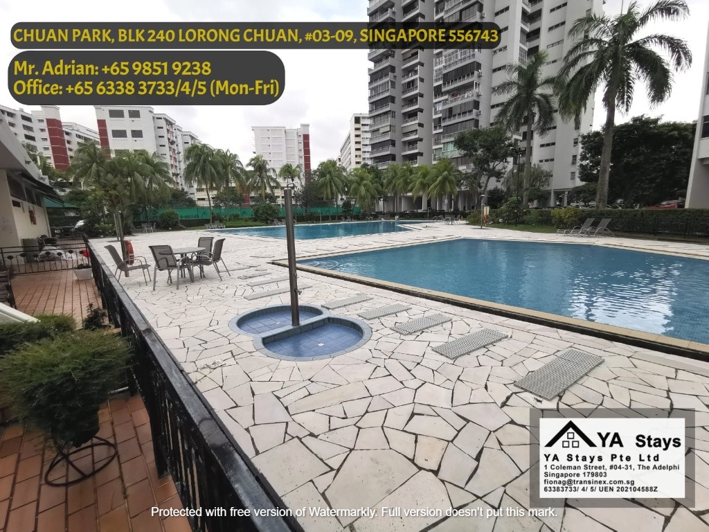 Lorong Chuan MRT - Full Facilities /Gym/Pool Condo - Chuan Park Condo - Lorong Chuan - Bedroom - Homates Singapore