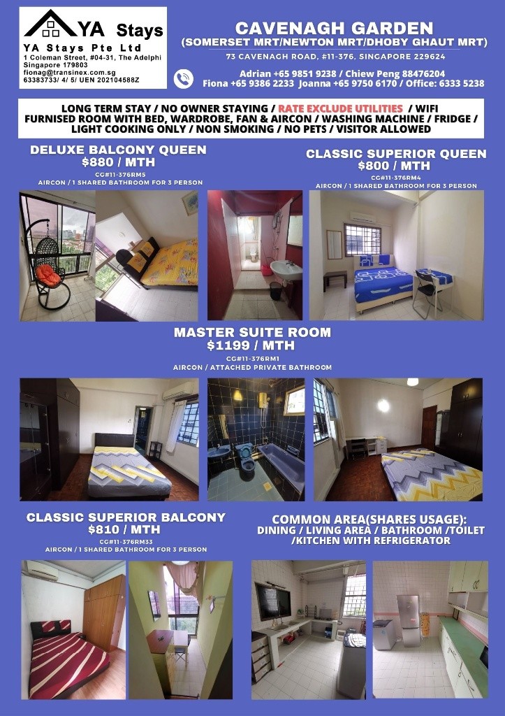 Dhoby Ghaut MRT / Common Room / Cavenagh Garden - Dhoby Ghaut - Bedroom - Homates Singapore