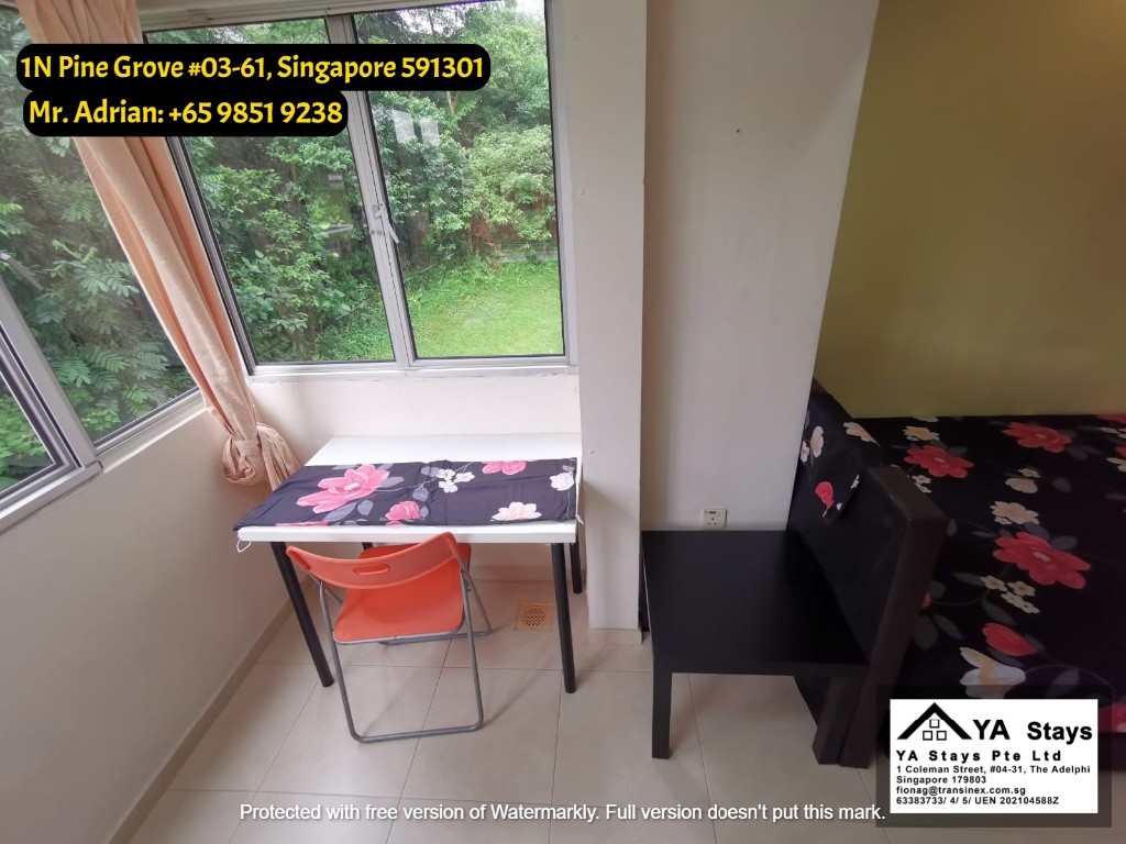 Buona Vista MRT - Gym/Pool Condo - Pine Grove - Common Room - Buona Vista - Bedroom - Homates Singapore