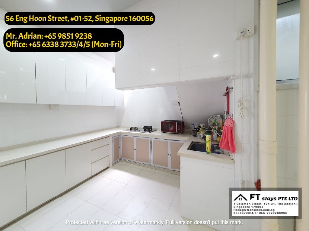 Outram Park MRT / Common Room  / 56 Eng Hoon Street - Outram Park - Bedroom - Homates Singapore