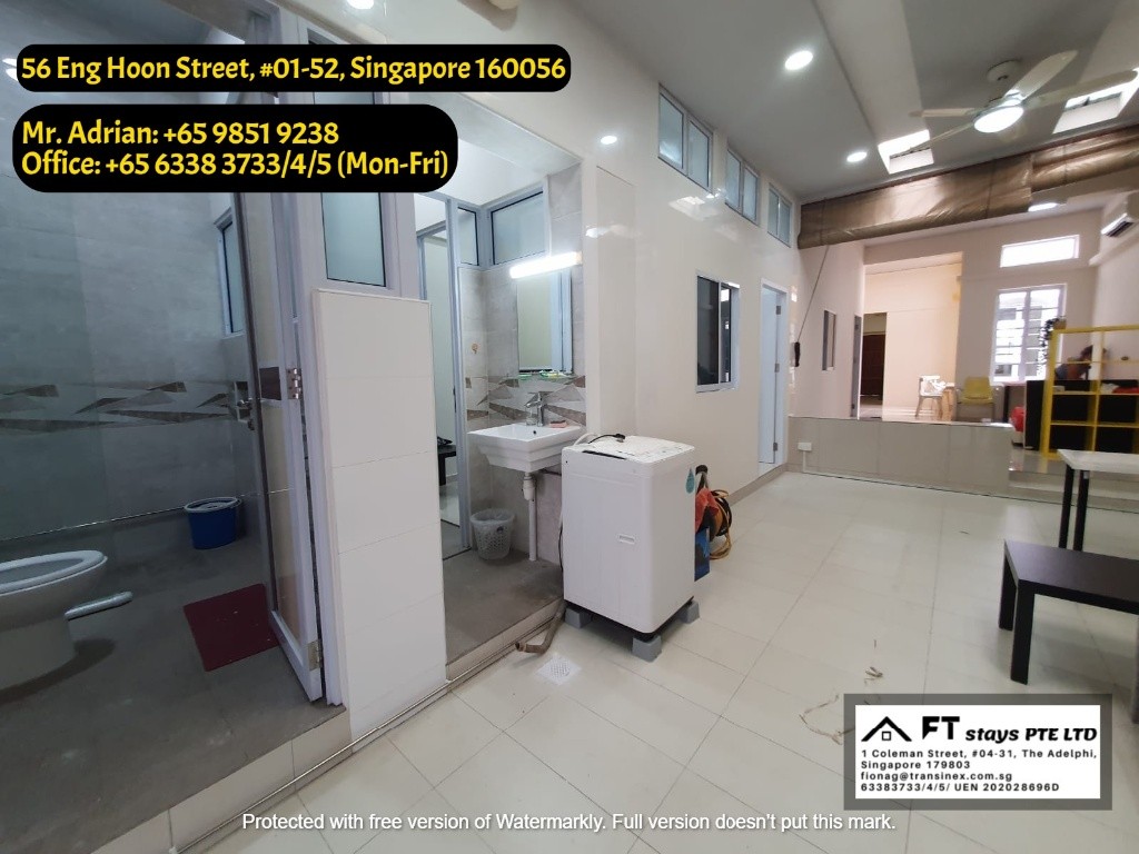 Outram Park MRT / Common Room  / 56 Eng Hoon Street - Outram Park - Bedroom - Homates Singapore