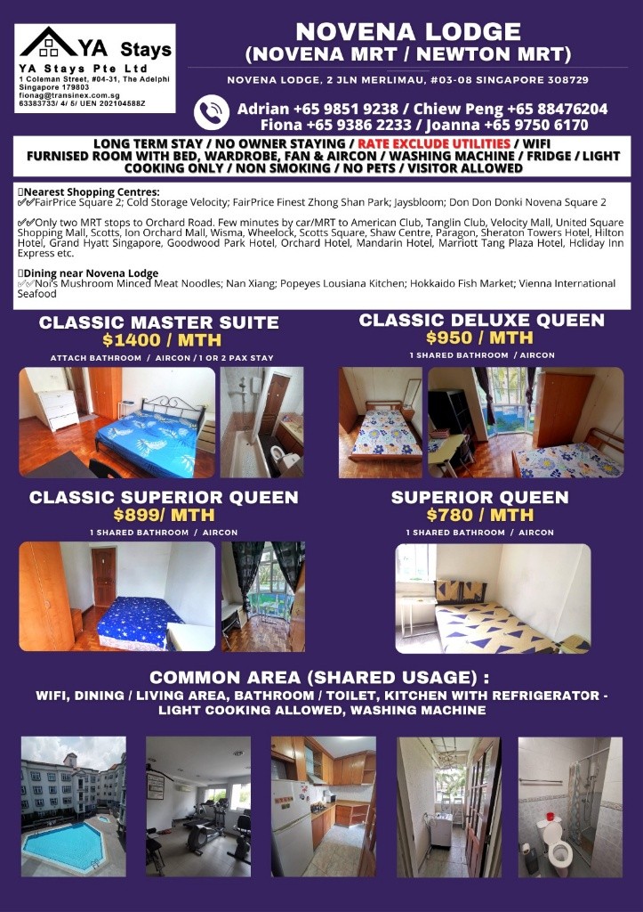 Novena Lodge/ Novena MRT/Newton MRT/Mount Pleasant MRT/ Common Room - Newton - Flat - Homates Singapore