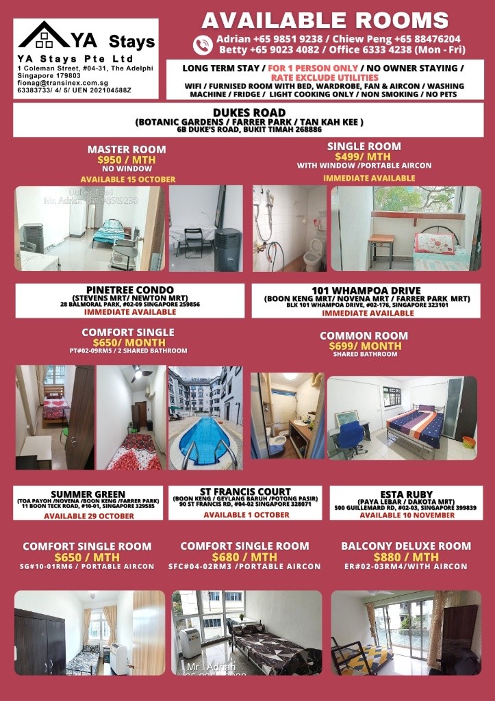  Boon Keng/Geylang Bahru/Potong Pasir - Room in St Francis Court - Toa Payoh - Bedroom - Homates Singapore