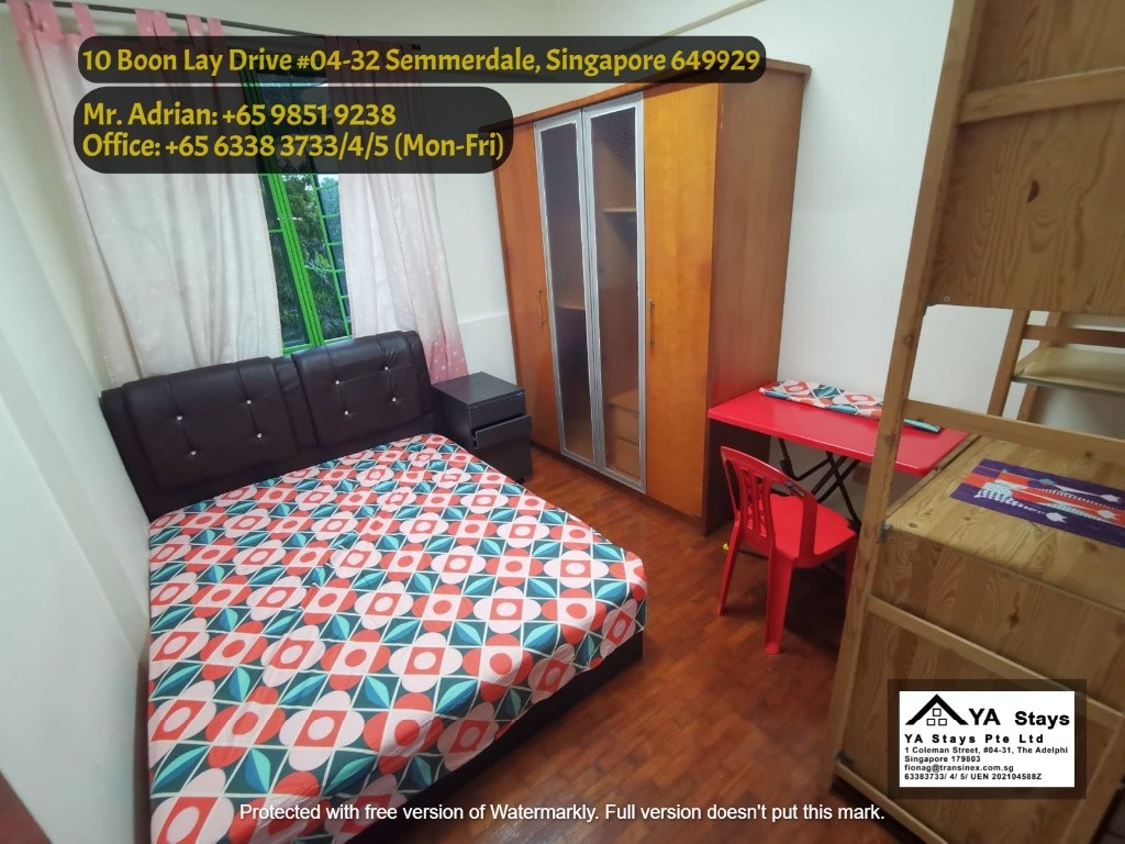 Boon Lay MRT/ Lakeside MRT/ Jurong MRT/ Summerdale Condo - Swimming Pool Condo - Lakeside - Bedroom - Homates Singapore