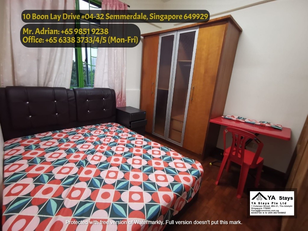 Boon Lay MRT/ Lakeside MRT/ Jurong MRT/ Summerdale Condo - Swimming Pool Condo - Lakeside - Bedroom - Homates Singapore