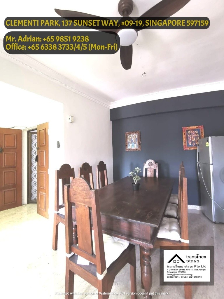 CLEMENTI PARK / NEAR TRADEHUB 21 / SHUTTLE SERVICE TO CLEMENTI MRT/COMMON ROOM/AVAILABLE 02 DEC - Clementi - Bedroom - Homates Singapore