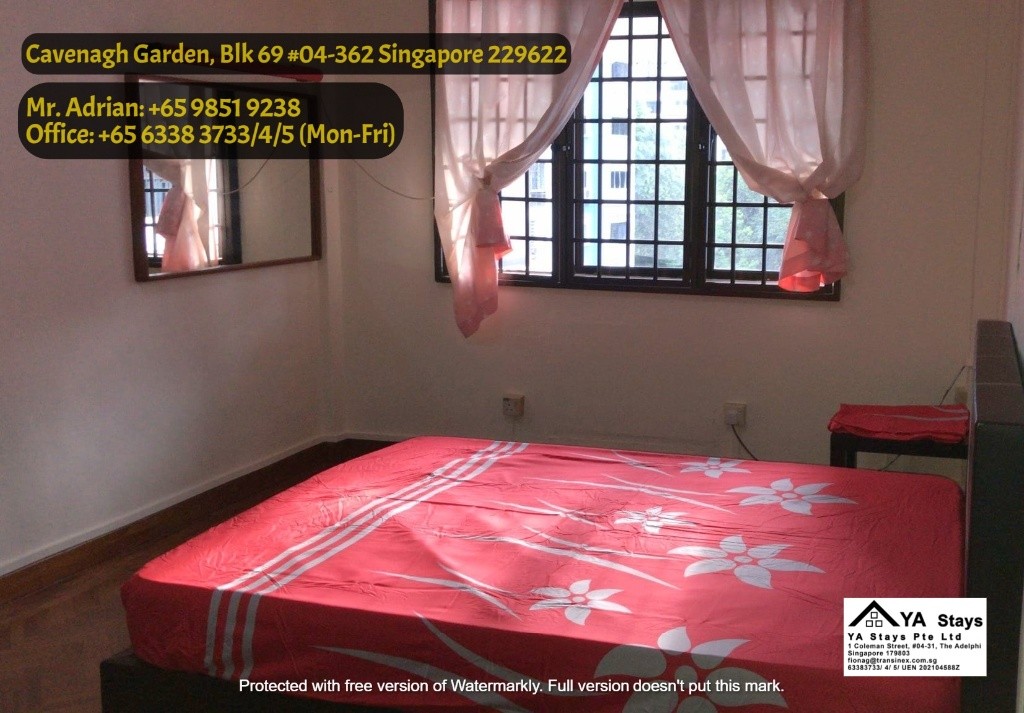 Somerset MRT/Newton MRT/Dhoby Ghaut MRT - Room in Cavenagh Gardens - Orchard - Bedroom - Homates Singapore