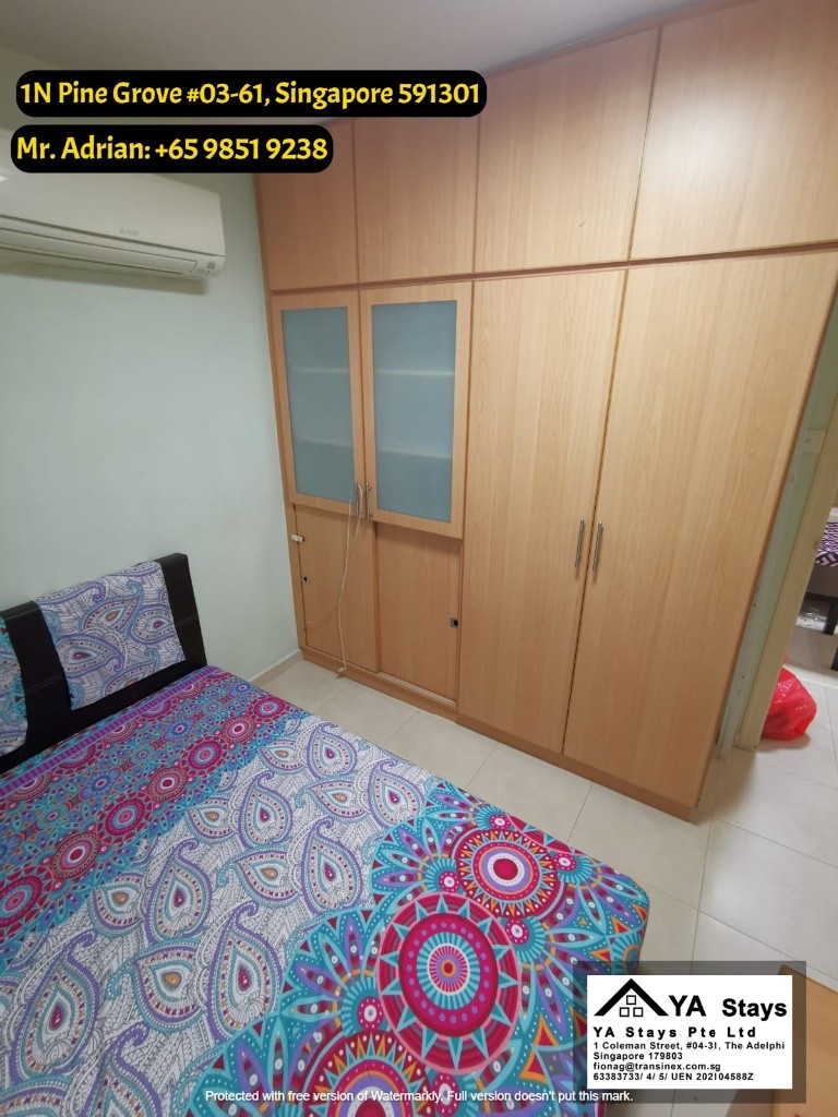 1N Pine Grove #03-61, Singapore 591301 - Buona Vista - Bedroom - Homates Singapore