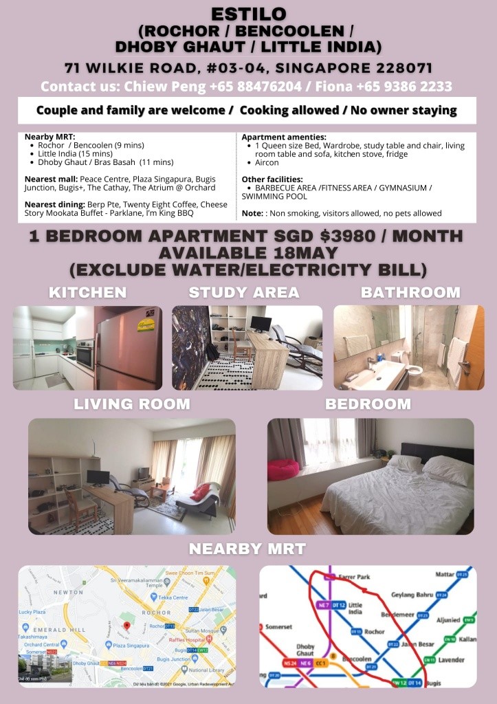 Apartment near to Dhoby Ghaut MRT/Bencoonlen MRT/Rochor MRT/Little India MRT - Rochor 梧槽 - 整个住家 - Homates 新加坡