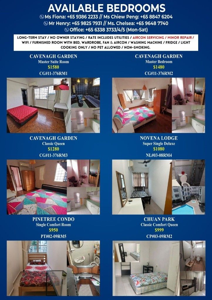 Available 16 Dec - Common Room/Strictly 1 person stay only/Wifi/  Air-con/no Owner Staying /No Agent Fee/Cooking allowed/Near Braddell MRT/Marymount MRT/Caldecott MRT - Bishan - Bedroom - Homates Singapore
