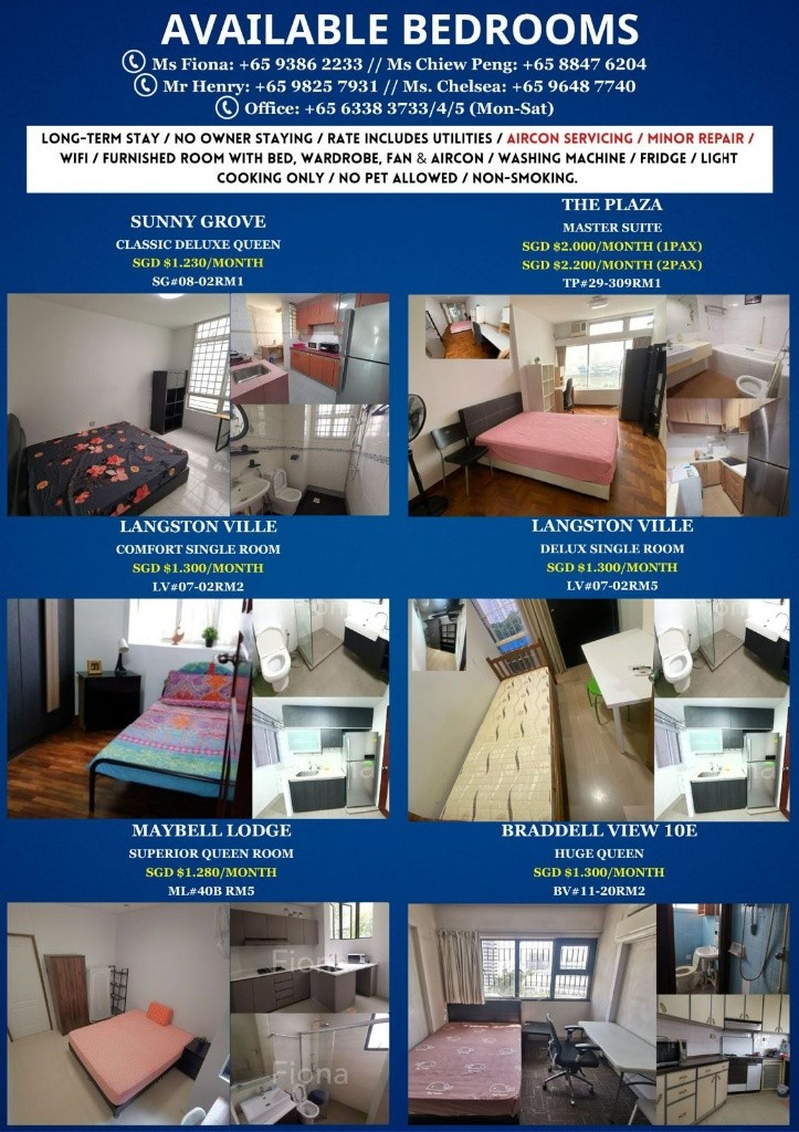 Available 24 Jan - Common Room/FOR 1 PERSON STAY ONLY/Private Bathroom/Include Utilities/Wifi/Aircon/No Agent Fee/Light Cooking Allowed/Washing Machine - Braddell 布萊徳 - 分租房間 - Homates 新加坡