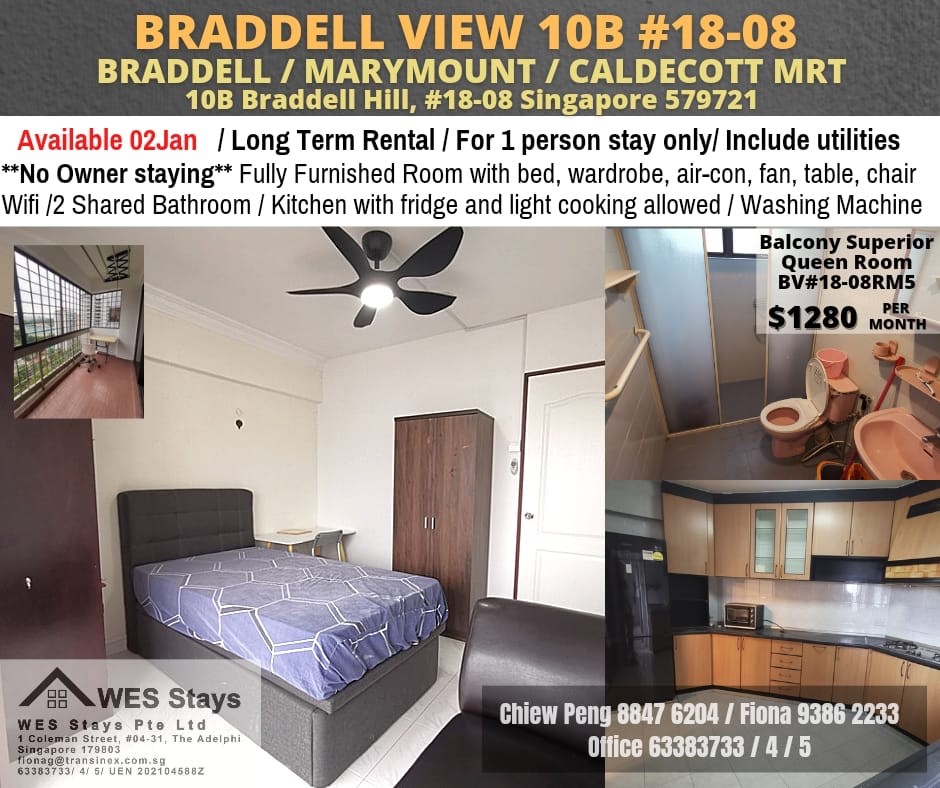 Braddell MRT / Marymount MRT / Caldecott MRT - Common Room - Available 02 Jan - Bishan 碧山 - 整個住家 - Homates 新加坡
