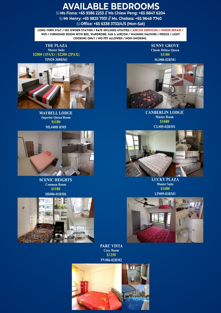 Bugis MRT / Esplanade MRT / Lavender MRT / Nicoll Highway MRT / Promenade MRT - Master bedroom - Immediate Available - Bugis 白沙浮 - 整个住家 - Homates 新加坡