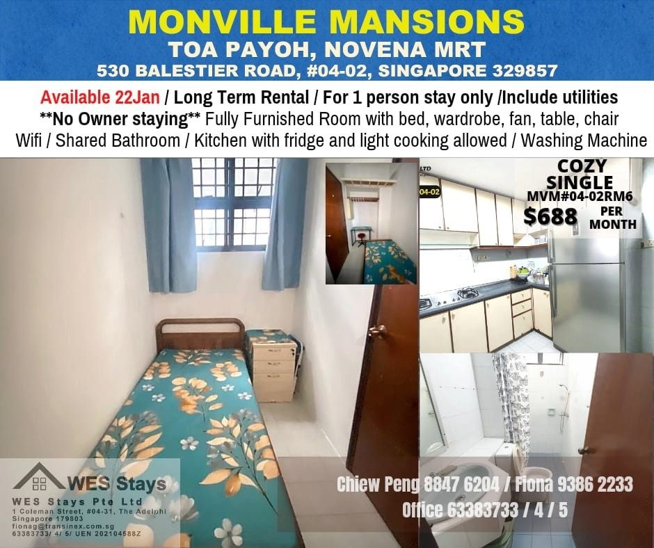 Toa Payoh MRT / Novena MRT /Balestier/Common Room/Available 22 Feb - Toa Payoh - Flat - Homates Singapore