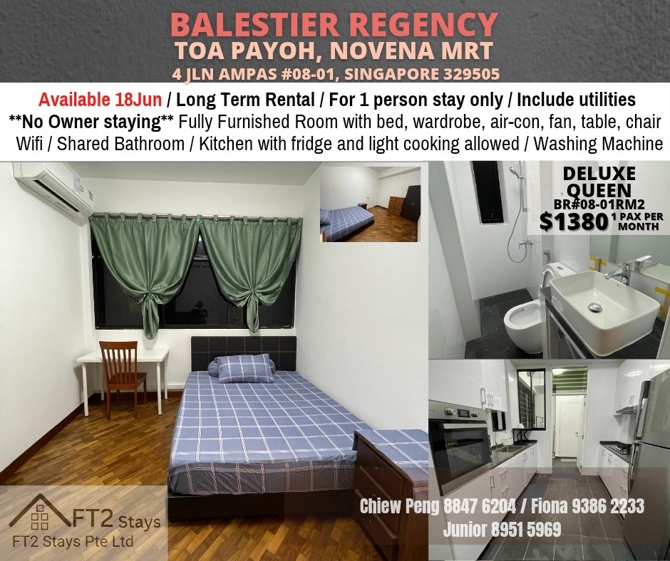 BALESTIER REGENCY - $1380 - Novena 諾維娜 - 整個住家 - Homates 新加坡