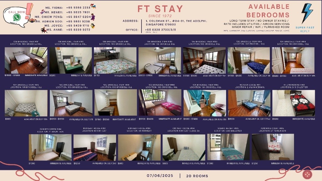 Braddell View – Rooms for Rent - Multiple Units @Braddell View Condo - Toa Payoh 大巴窑 - 分租房间 - Homates 新加坡