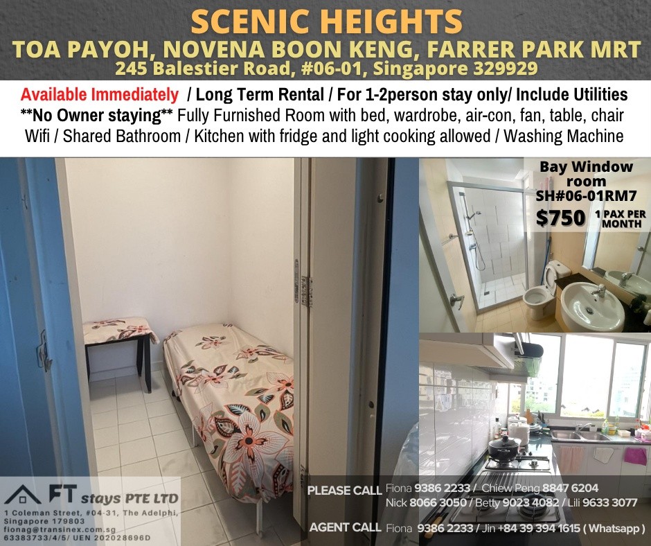 SCENIC HEIGHTS - SH#06-01RM7 - Novena 諾維娜 - 整個住家 - Homates 新加坡